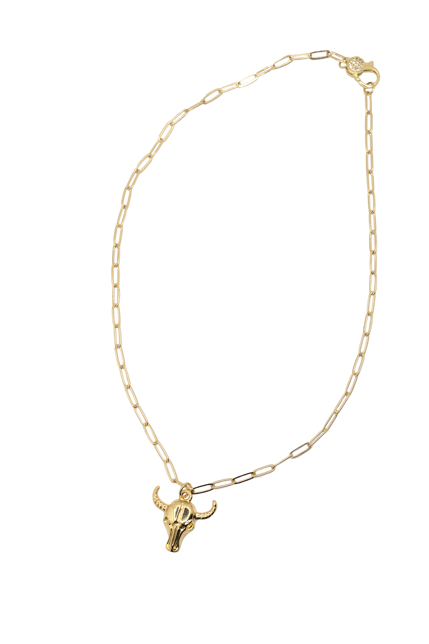 Long Horn Pendant Necklace