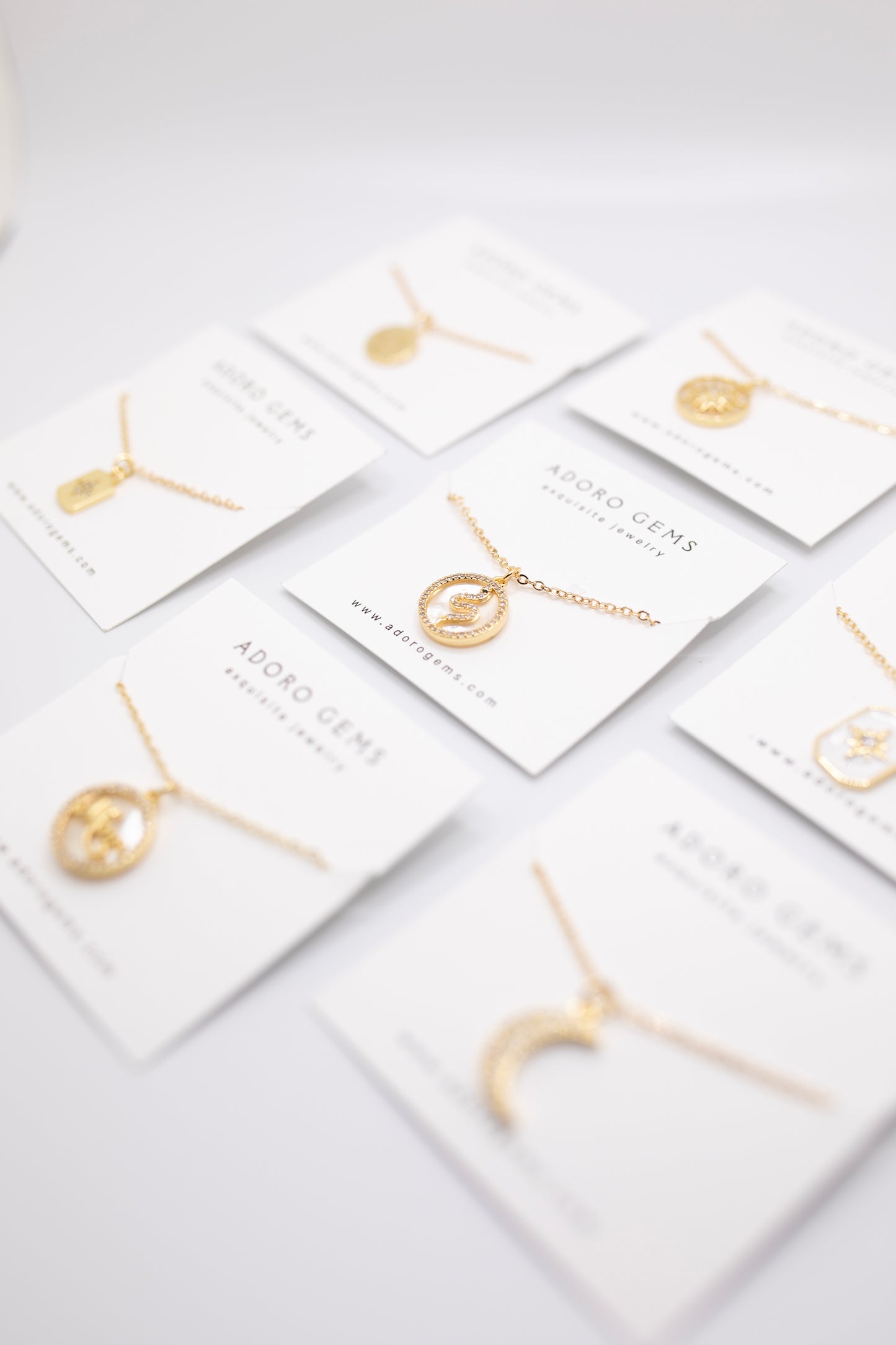 Snake crystal necklace