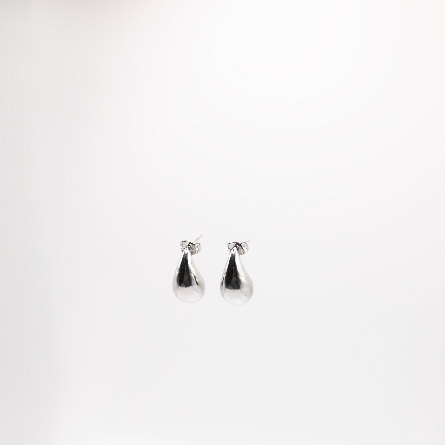 Mini Cleo Silver Teardrop Earrings