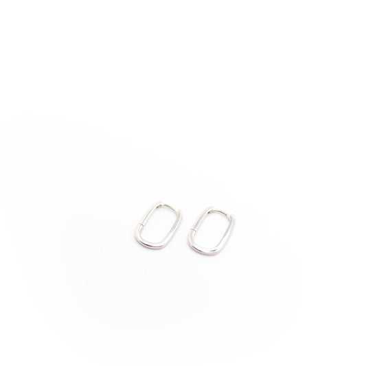 Sterling silver hoop earrings