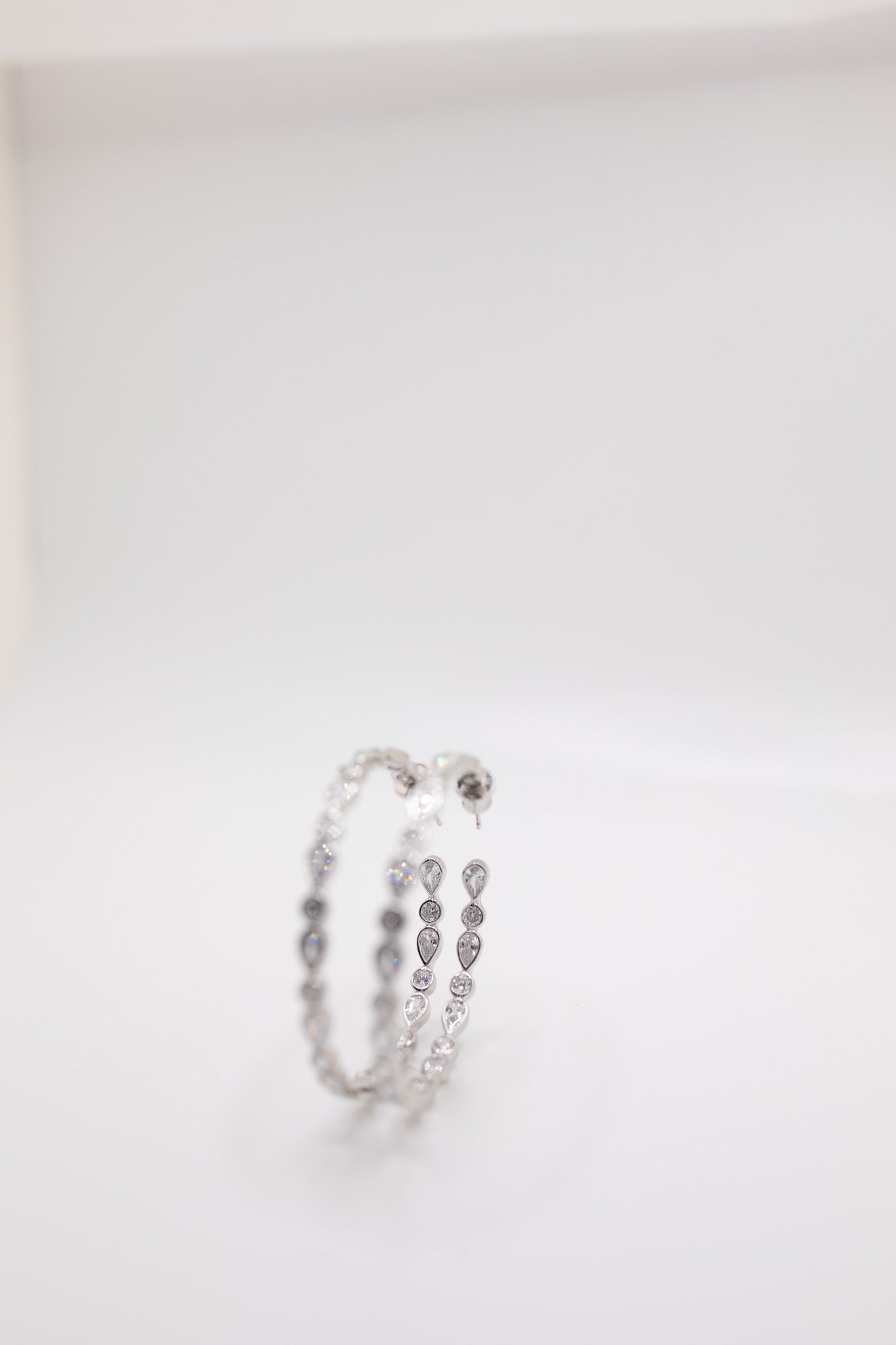 Beverly Crystal Hoop Earrings