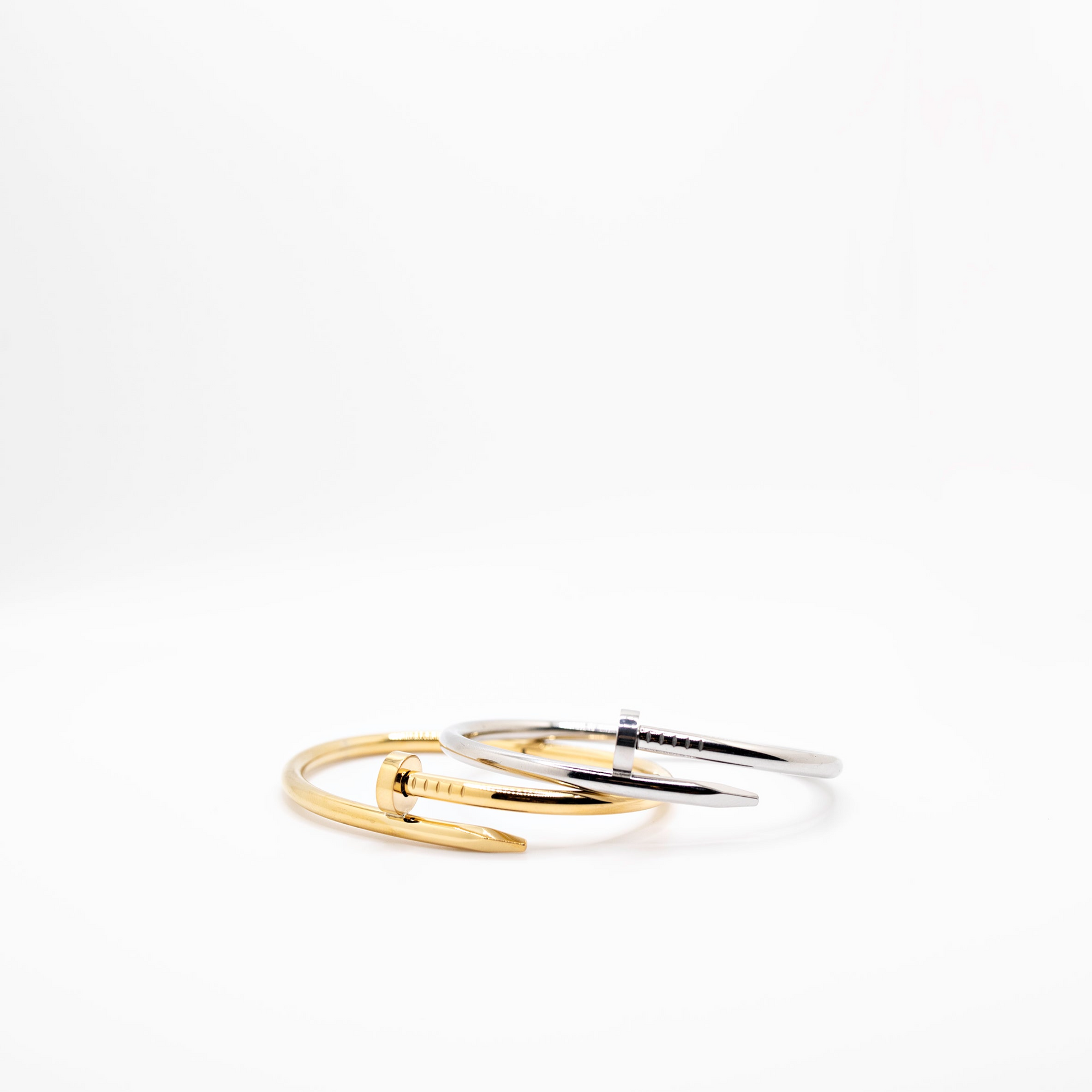 Gold and silver bangles 