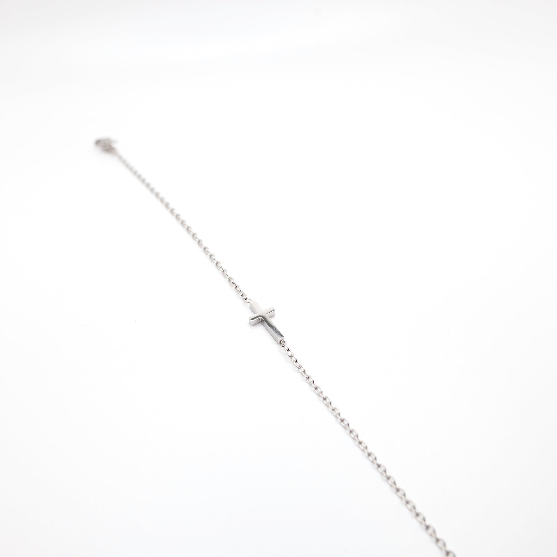 Sterling Silver Cross Bracelet