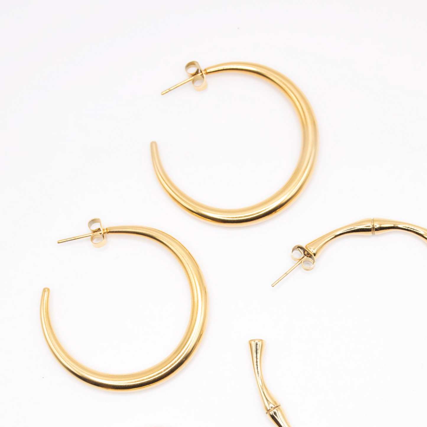 Gold hoop earrings for everyday