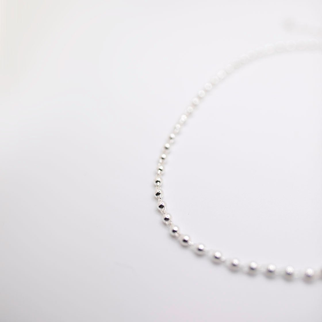 Silver chain necklace