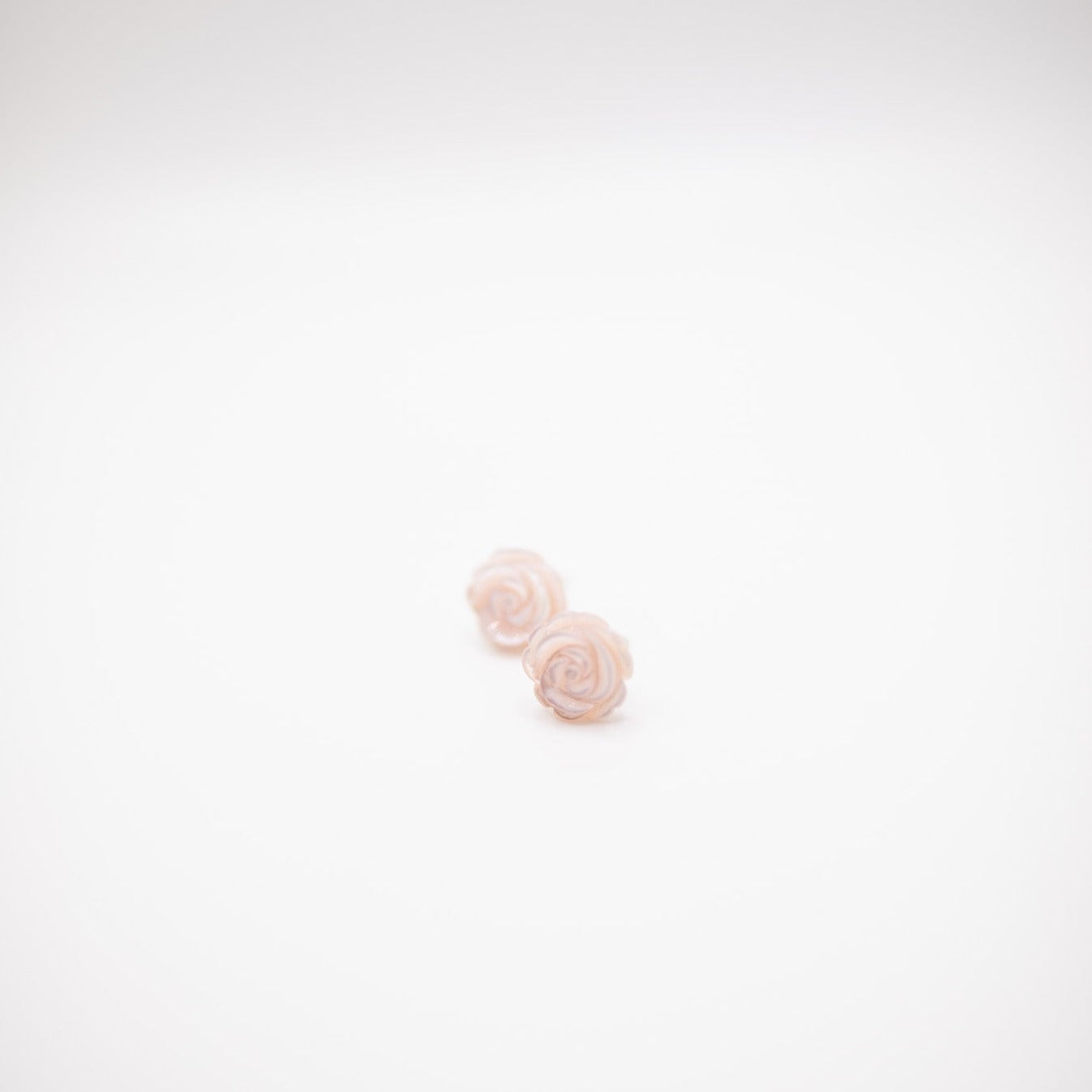 Pink delicate rose studs