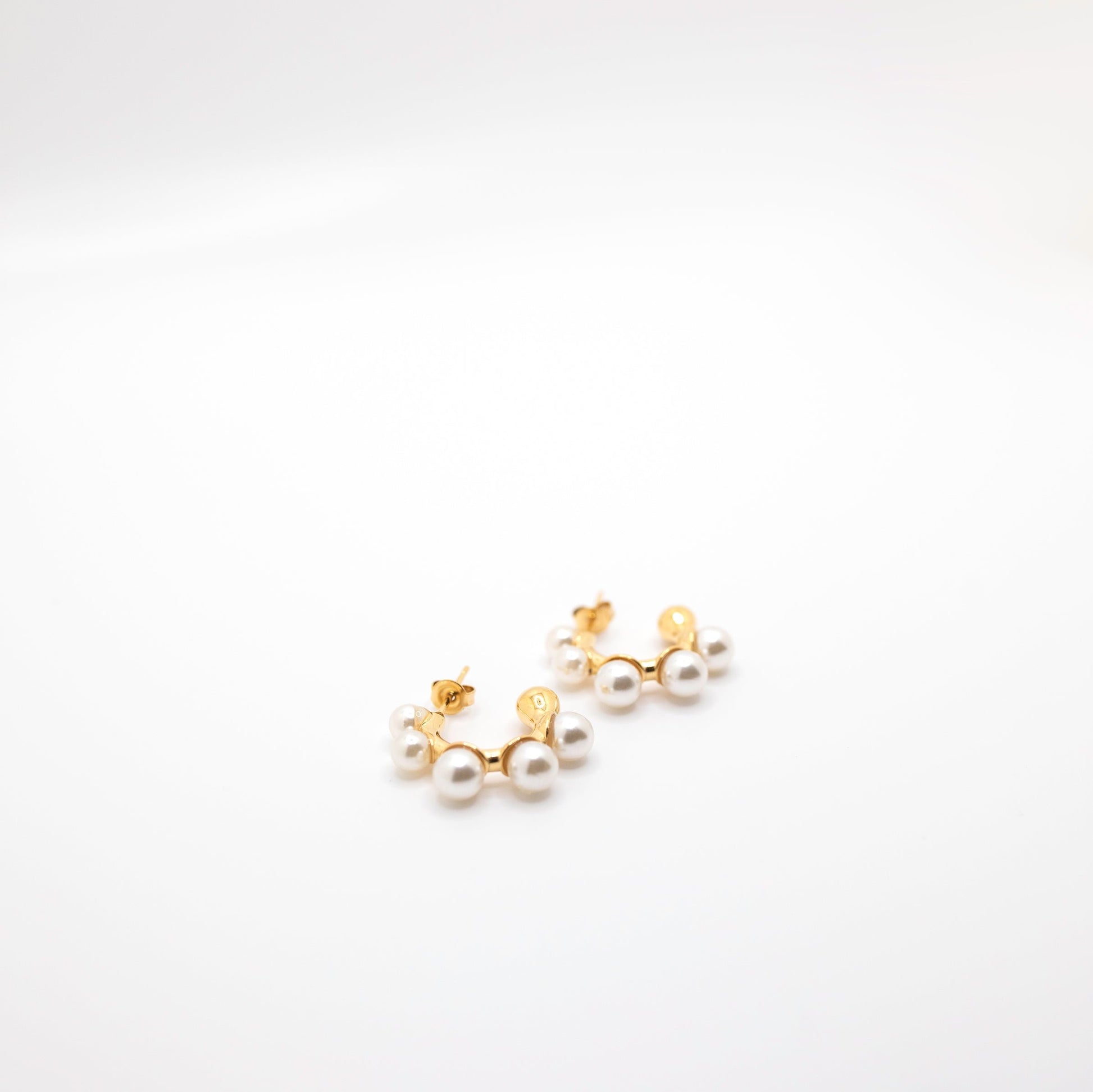 Gold and Pearl Earrings