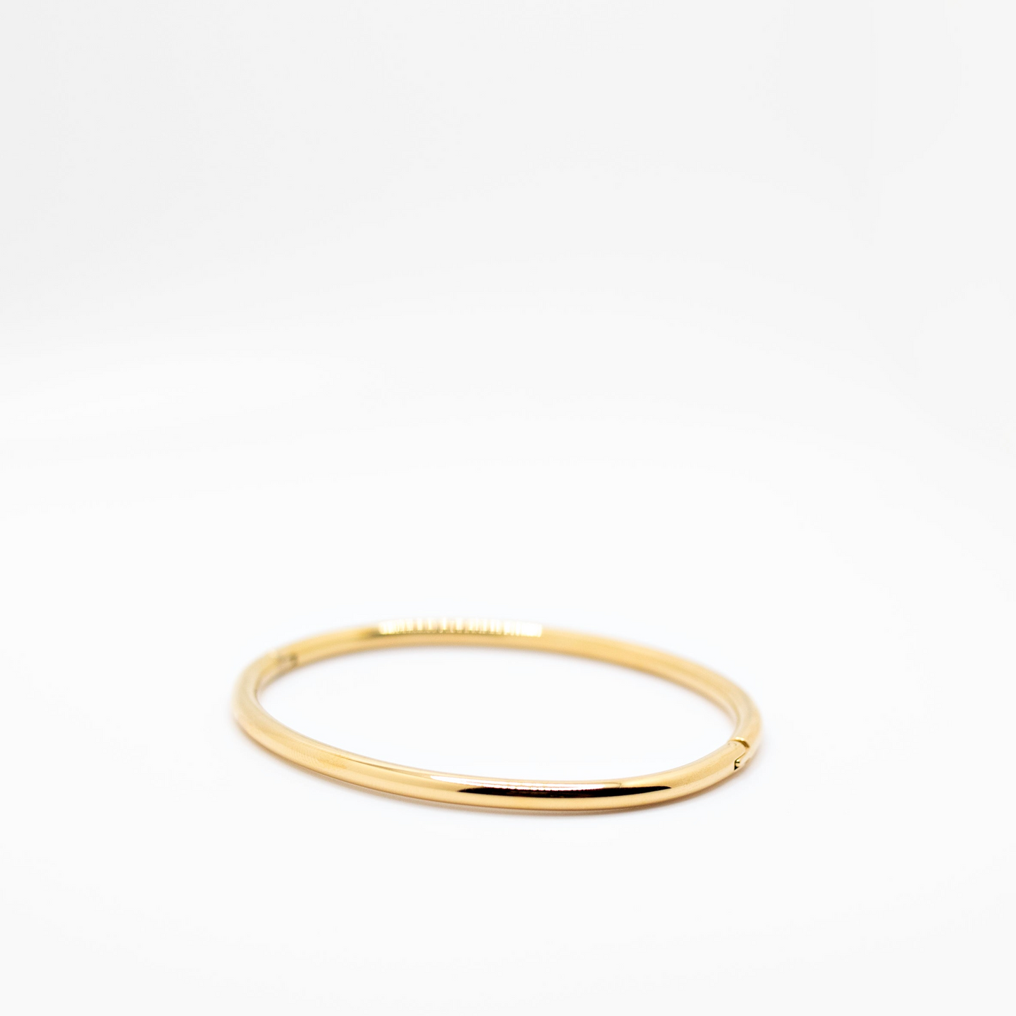 Gold simple stacking bangle