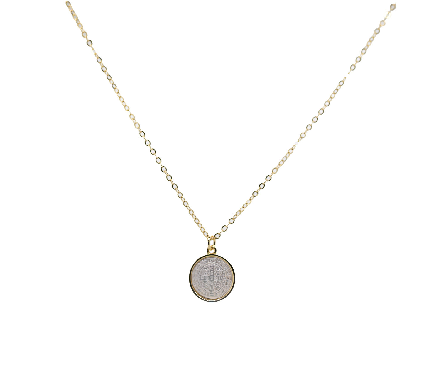 Valeria Necklace on gold chain Adoro Gems