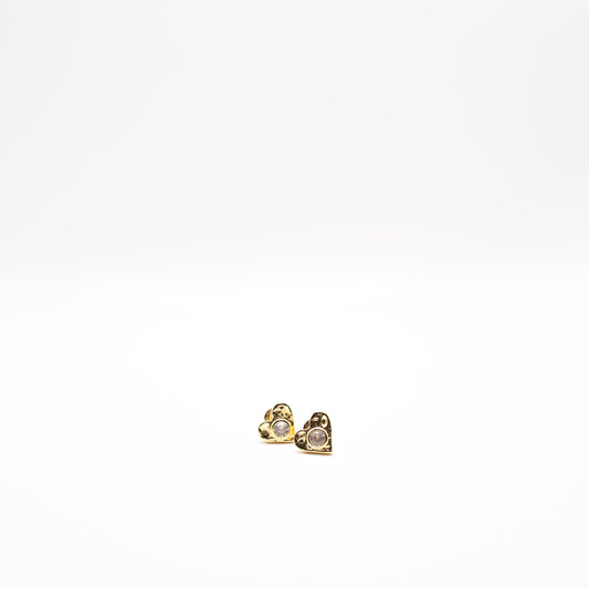 Romy Heart Studs  - Adoro Gems